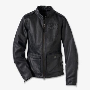 Harley-Davidson Women’s Captains Leather Jacket 98018-23VW Sz Small